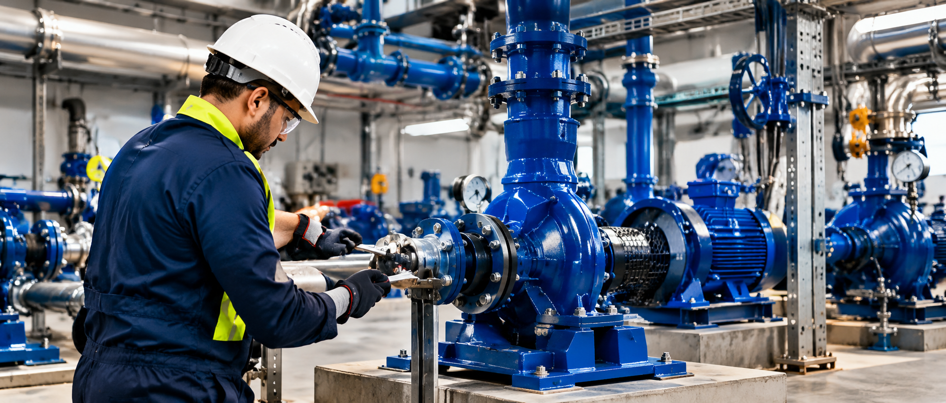 Industrial pump maintenance
