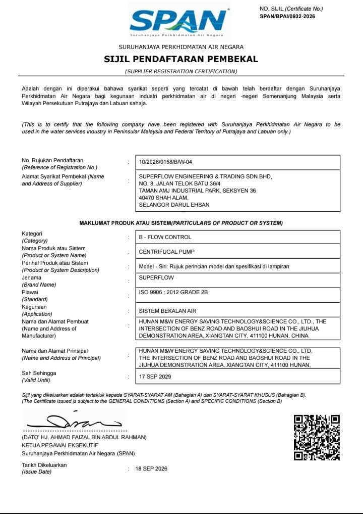SPAN QDL Series Certificate
