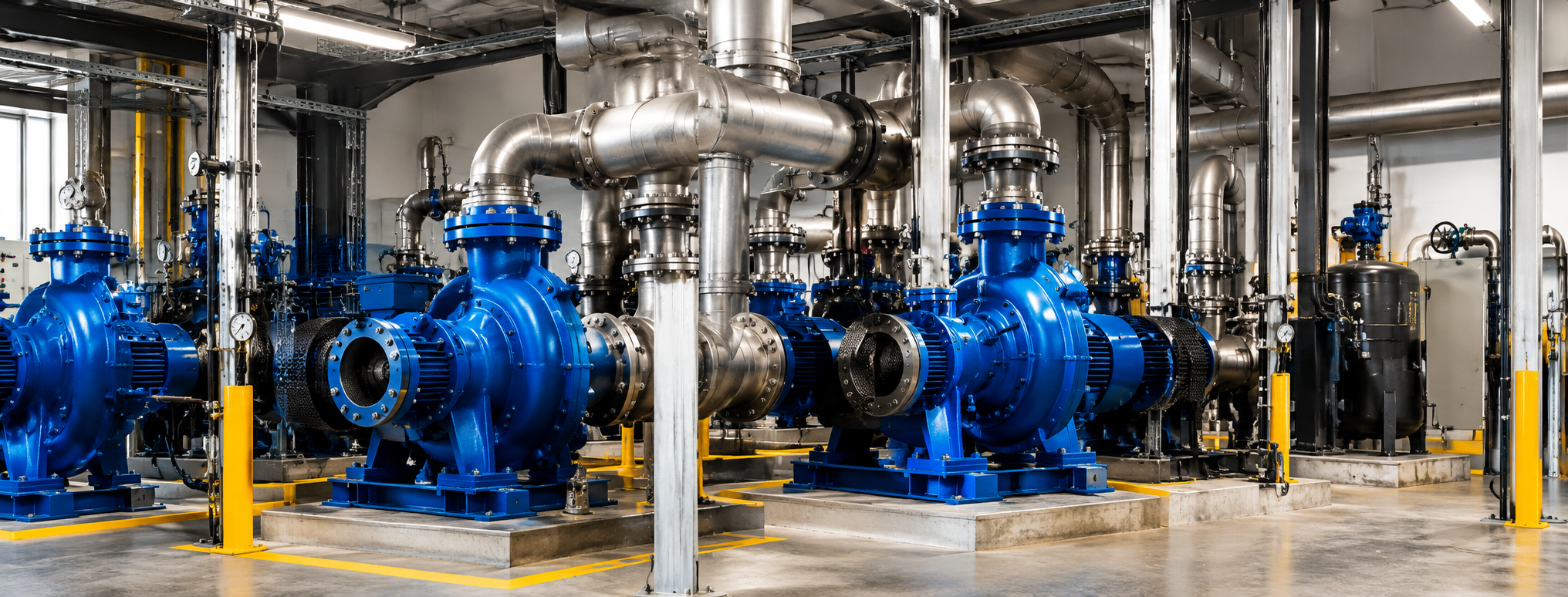 Industrial pump installation